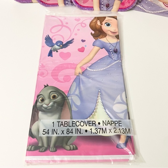 Sofia The First Birthday Party Supplies Plates Napkins Tablecover Princess - Picture 7 of 14